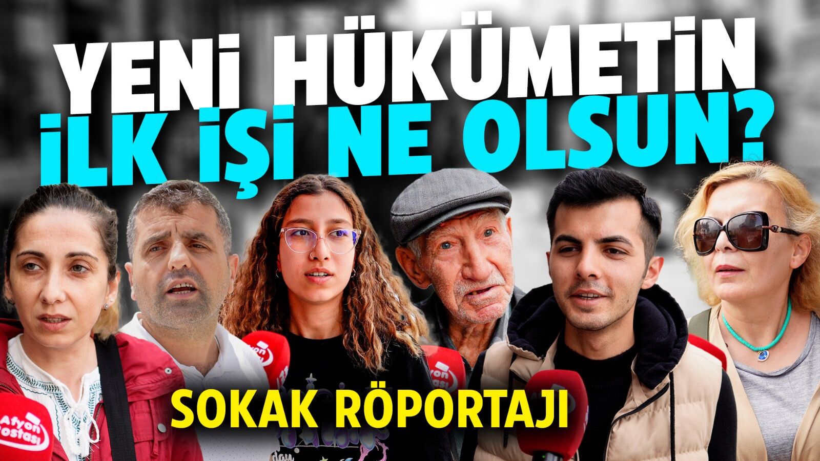 Afyon'da halka yeni hükümetin ilk işi ne olsun diye sorduk!