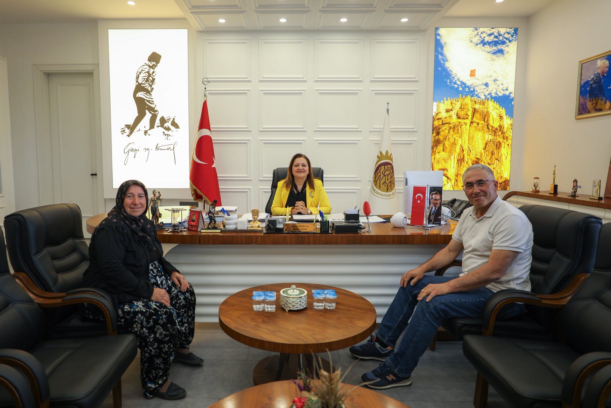 CHP İl Başkanı Hasan Karadeniz’in kardeşi Başkan Köksal ile buluştu