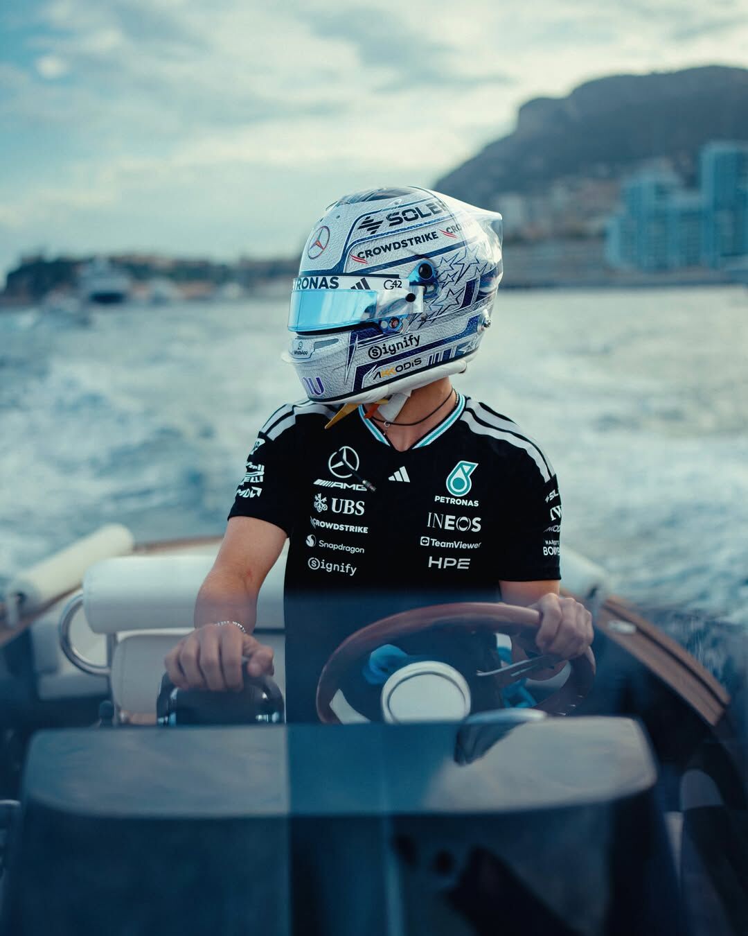 Hero Kimi Antonelli S New Blue And White Special Helmet For The 2 Hero 2026 1