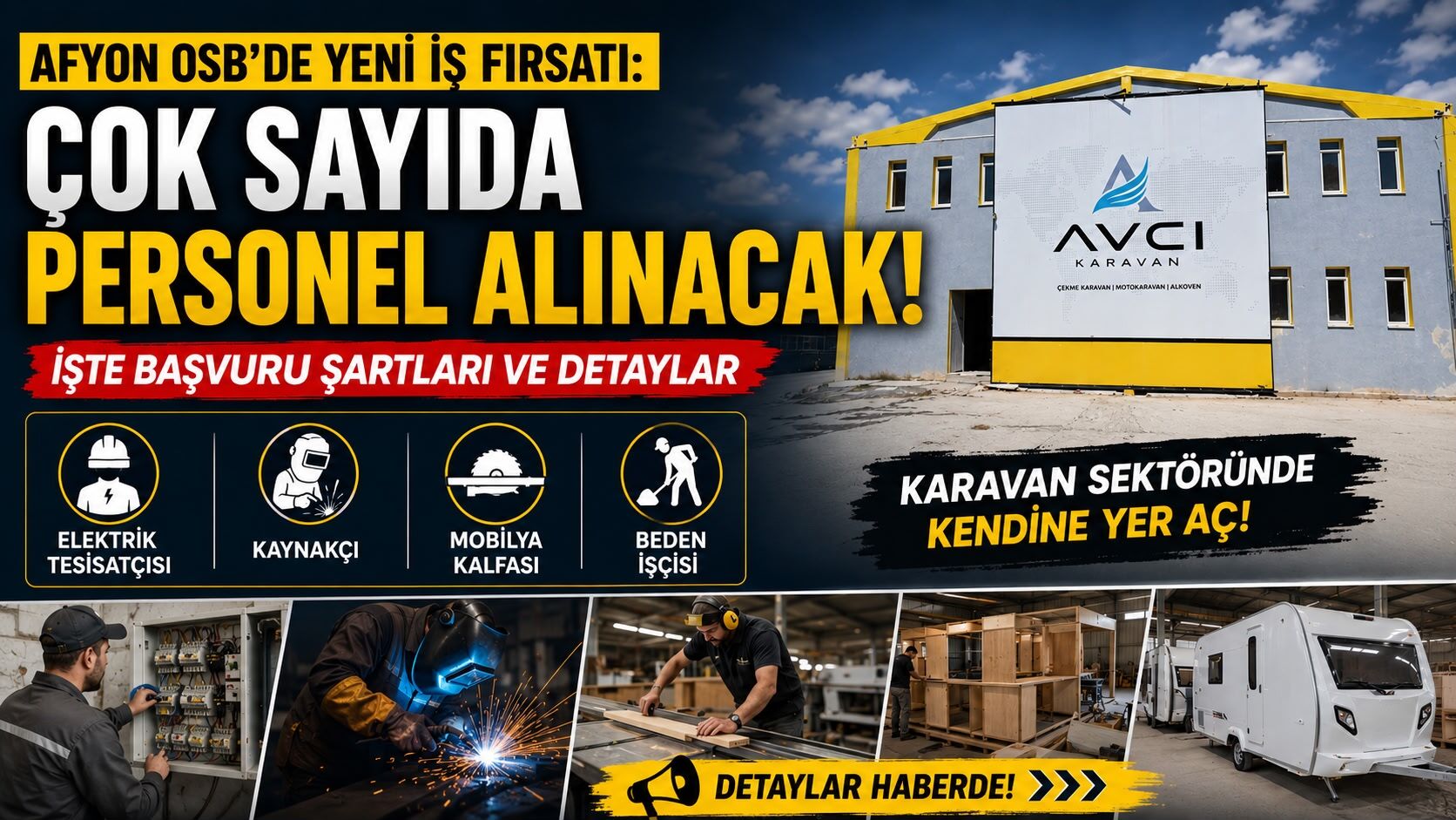 Afyon OSB’de yeni iş fırsatı: Çok sayıda personel alınacak… İşte başvuru şartları ve detaylar