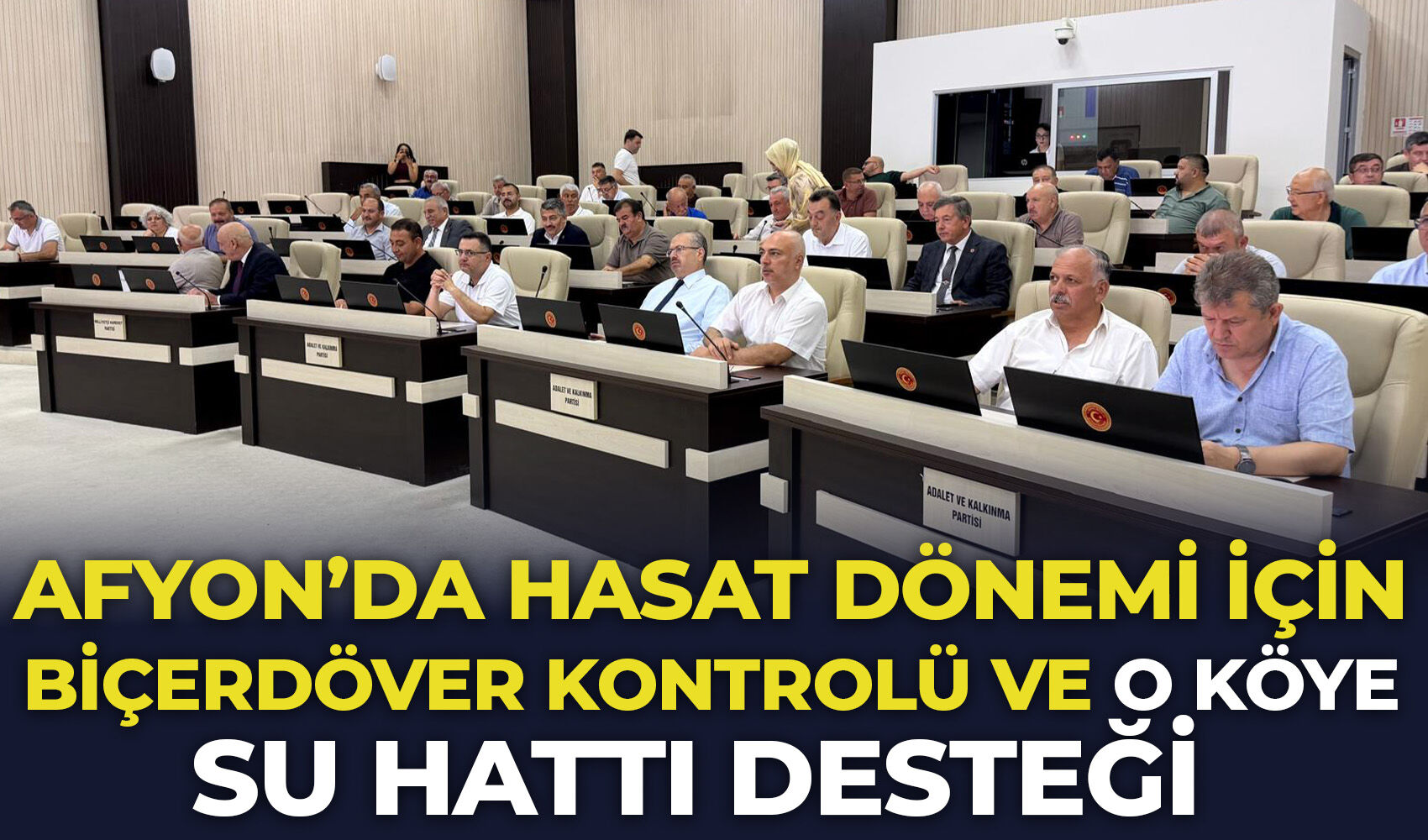 Afyon’da hasat dönemi için biçerdöver kontrolü ve o köye su hattı desteği