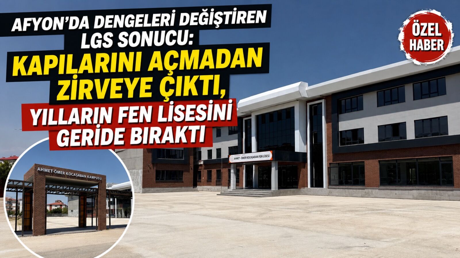 Afyon eğitiminde dengeleri değiştiren sürpriz: Kapılarını açmadan zirveye çıktı, yılların fen lisesini geride bıraktı