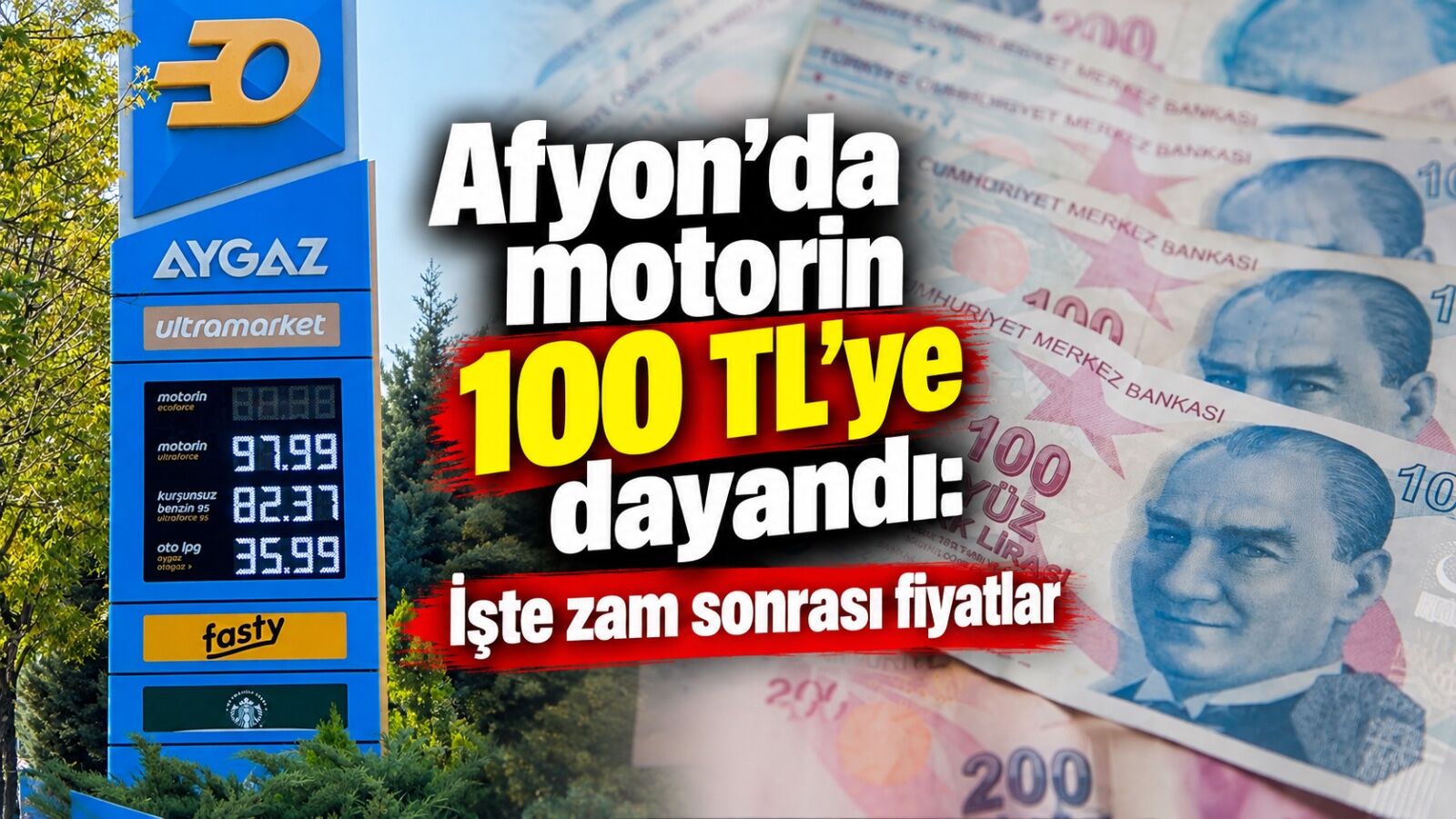 Afyon’da motorin 100 TL’ye dayandı: İşte zam sonrası fiyatlar