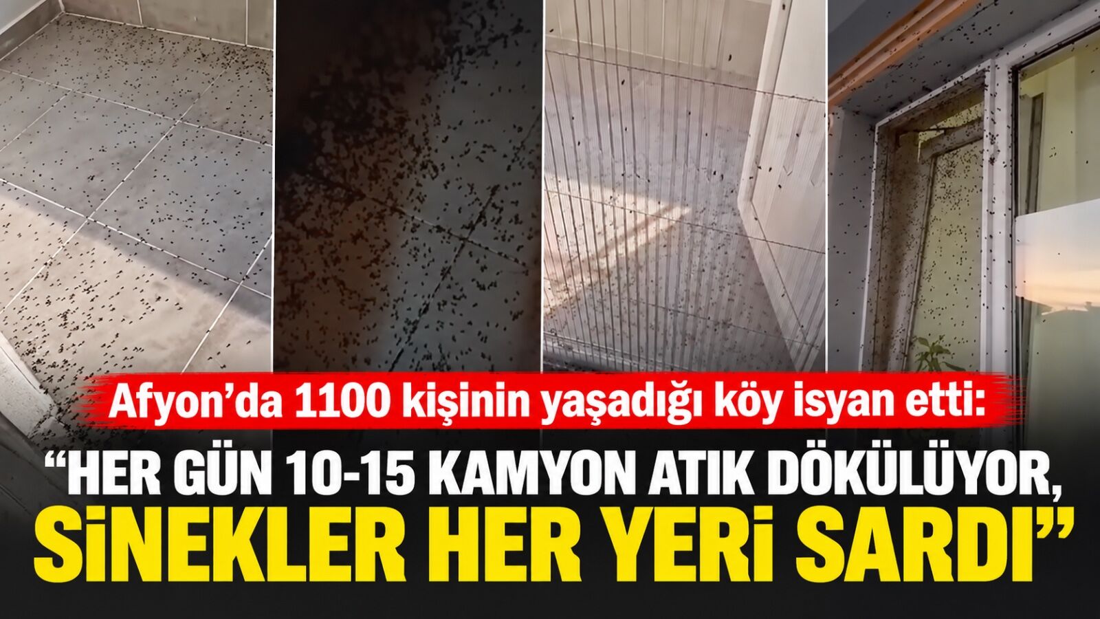 Afyon’da 1100 kişinin yaşadığı köy isyan etti: “Her gün 10-15 kamyon atık dökülüyor, sinekler her yeri sardı”