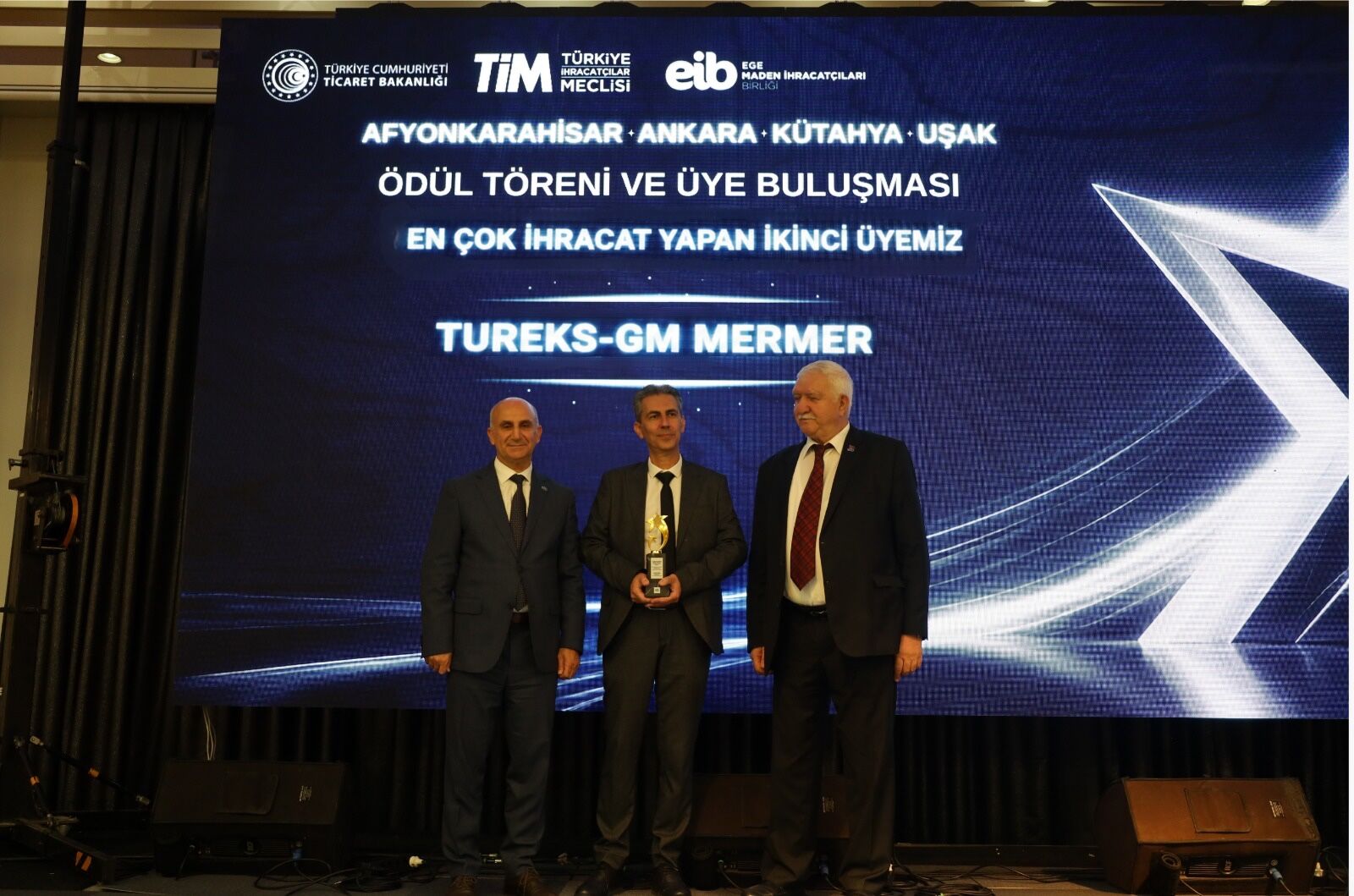 Tureks'e doğal taş ihracatında 4 ödül birden: “Küresel ölçekteki varlığımızı geliştirmeye devam edeceğiz”