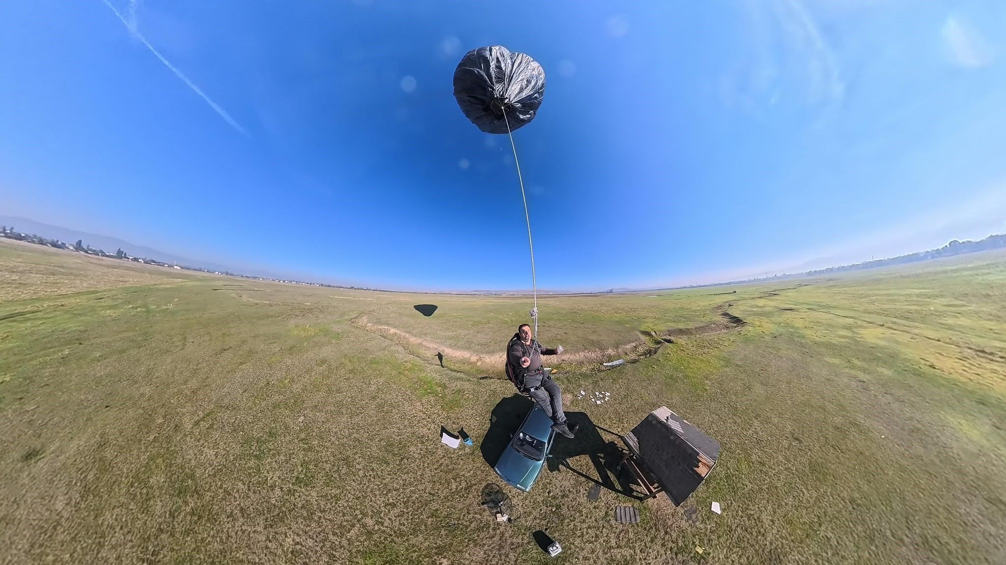 Afyon'da 600 çöp poşetini birleştirip balon yaptı! Güneş enerjisiyle gökyüzüne yükseldi