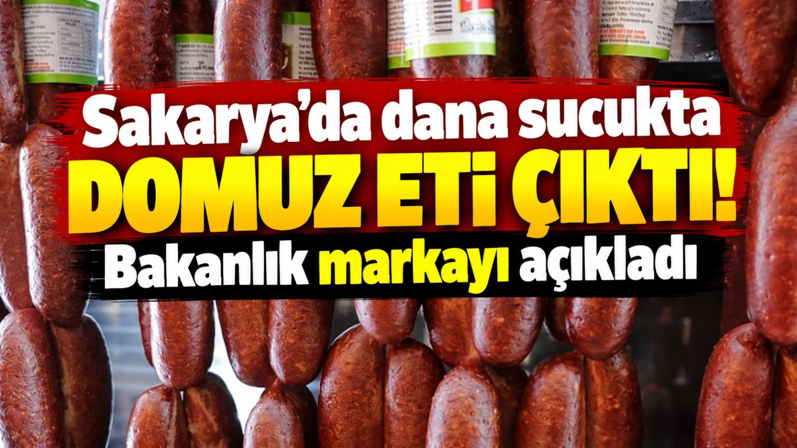 Dana sucukta domuz eti çıktı! Bakanlık markayı açıkladı