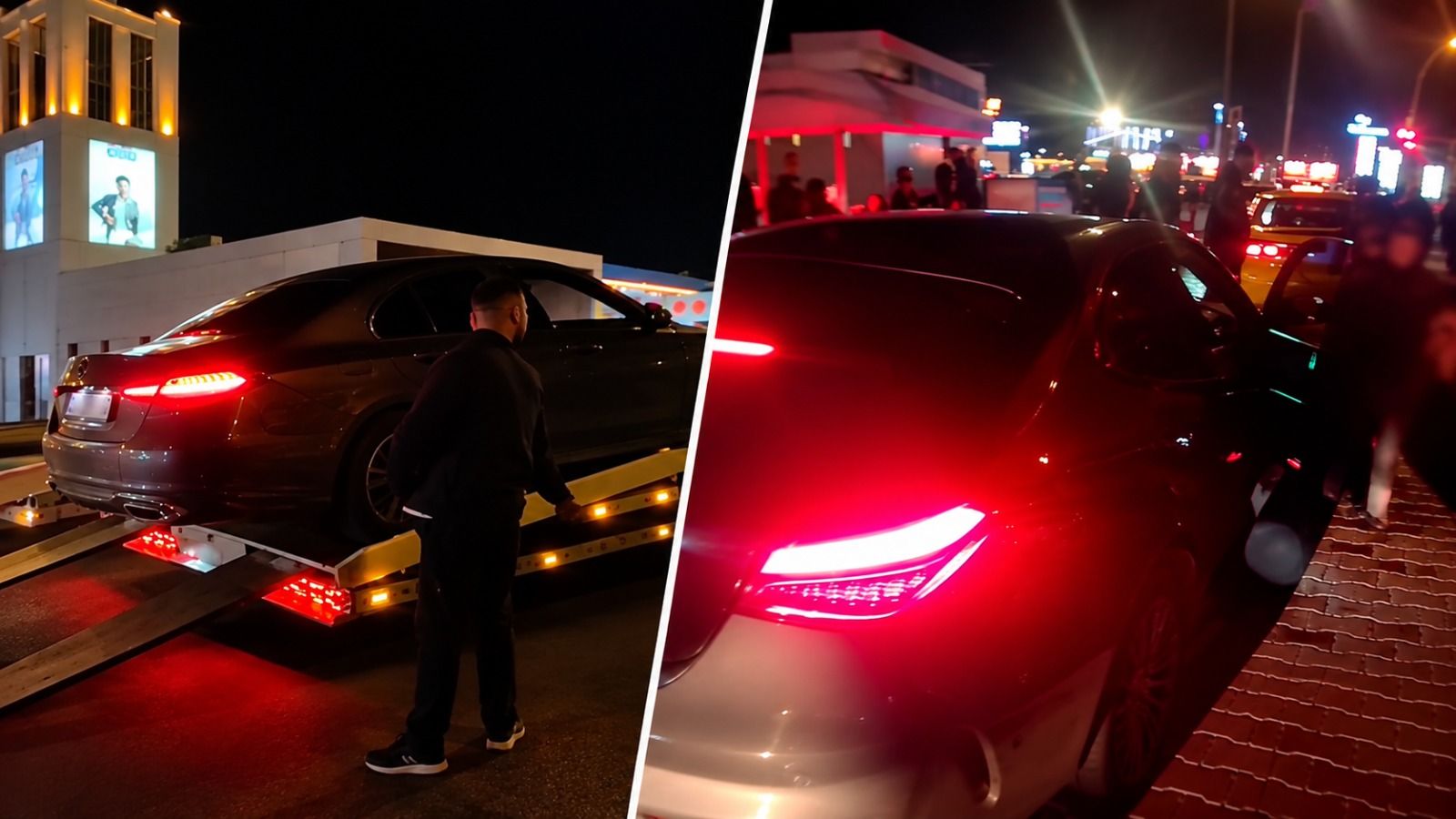 Martı TAG tartışmasında Afyon'da ilk ceza! Lüks Mercedes çekiciyle götürüldü