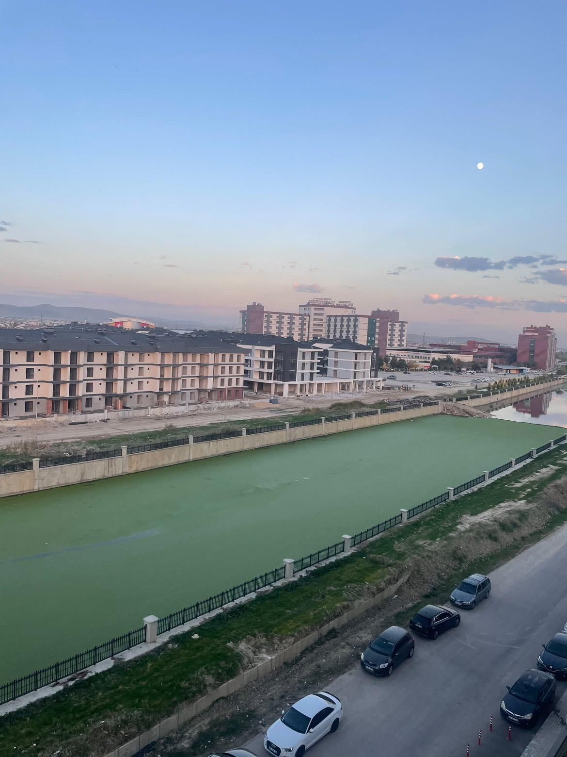 Afyon'da Akarçay yine yeşile büründü! Vatandaşlardan tepki yağıyor