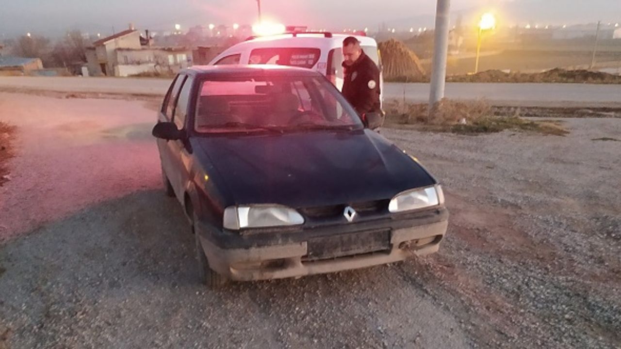 Emirdağ'da çalınan otomobil Bolvadin'de bulundu