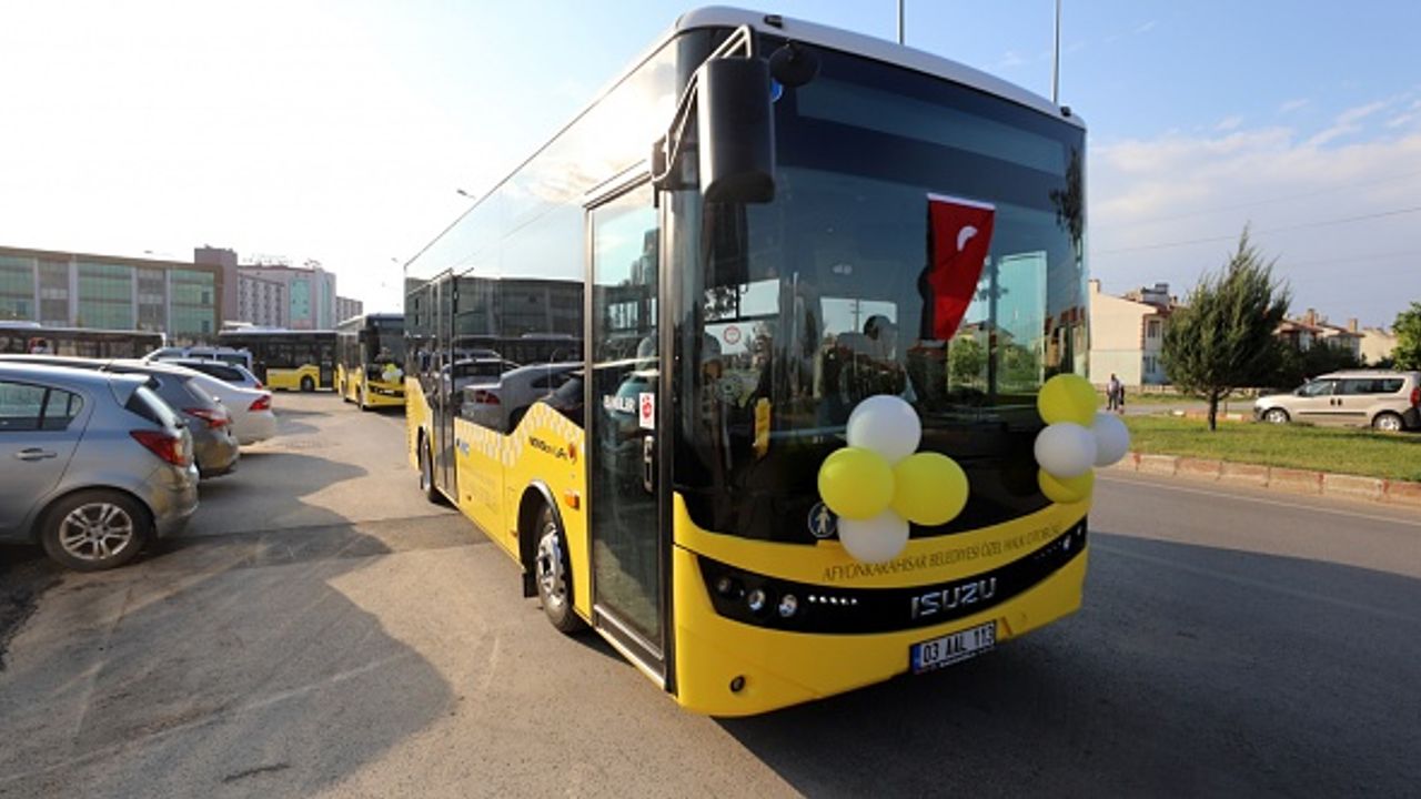 Afyon'da bayram boyunca halk otobüsleri ücretsiz!