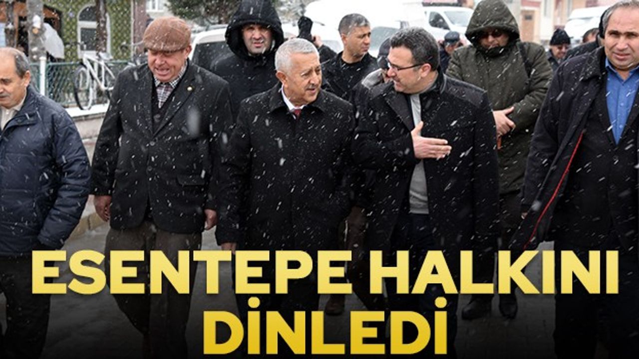 Başkan Zeybek, Esentepe halkını dinledi