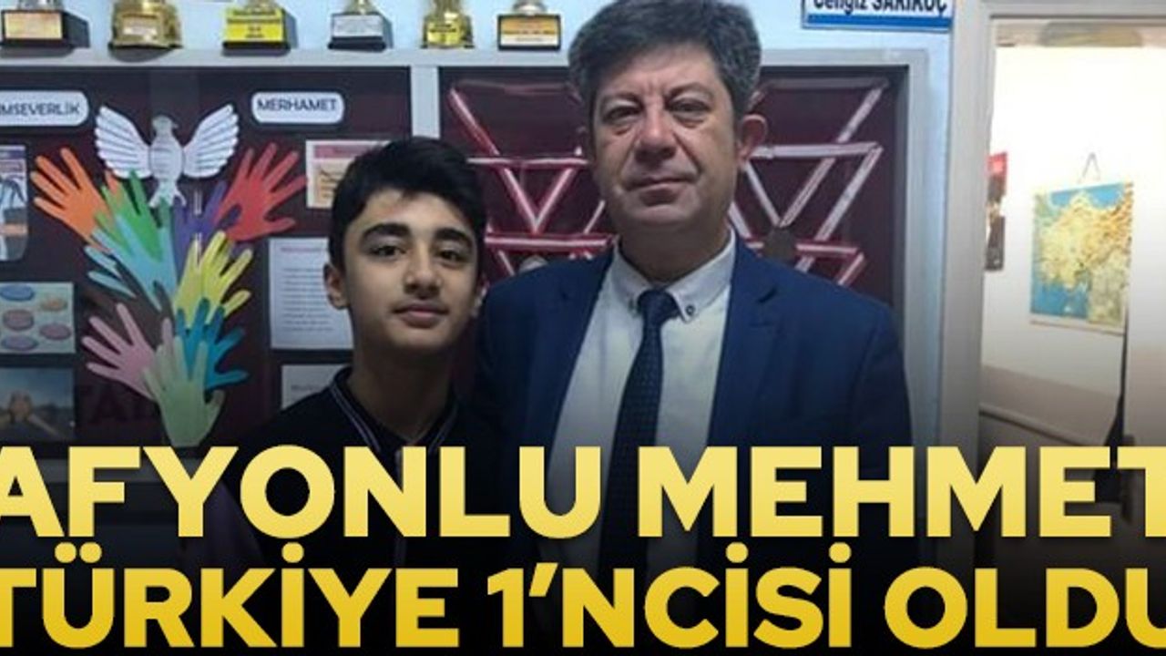 Afyonlu Mehmet Çankaya Türkiye 1'ncisi oldu