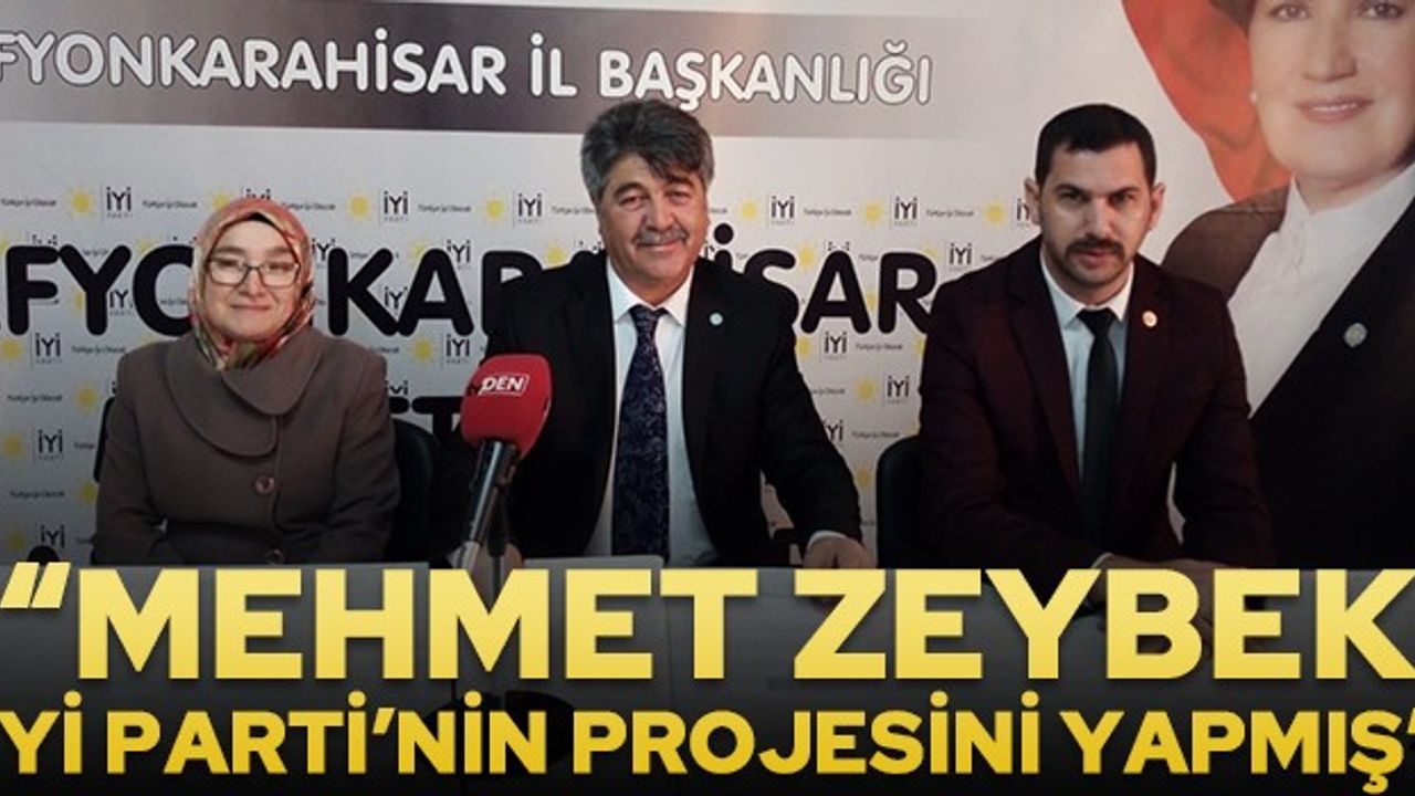 Mehmet Zeybek, İYİ Parti'nin projesini gerçekleştirmiş