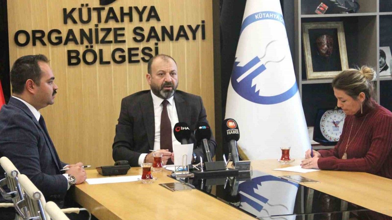 Kütahya OSB Yönetim Kurulu Başkanı Başkan Tolga Eskioğlu, 2023 yılı faaliyetlerini anlattı