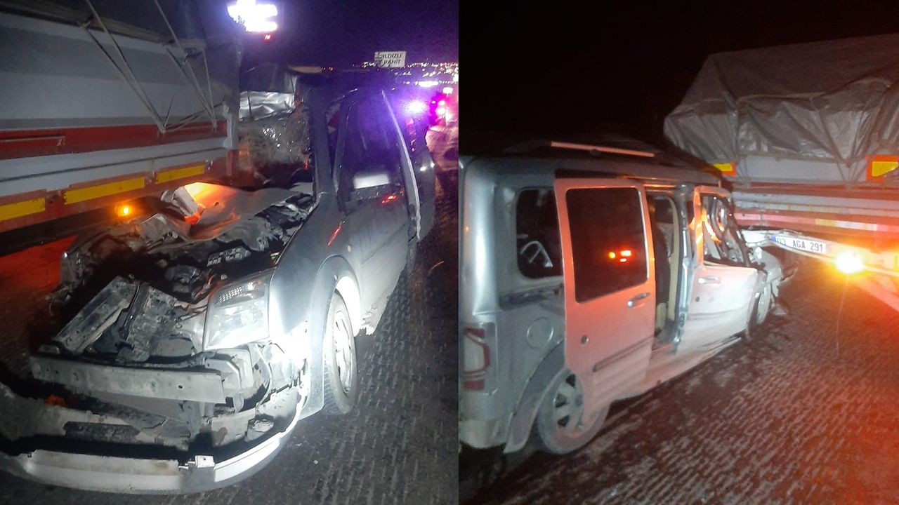 Afyon'da korkunç kaza: Tıra arkadan çarpan sürücü hayatını kaybetti