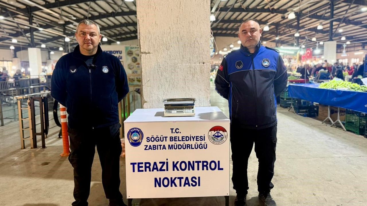 Söğüt'te Güvenli Alışveriş İçin Terazi Kontrol Noktası Hizmete Girdi