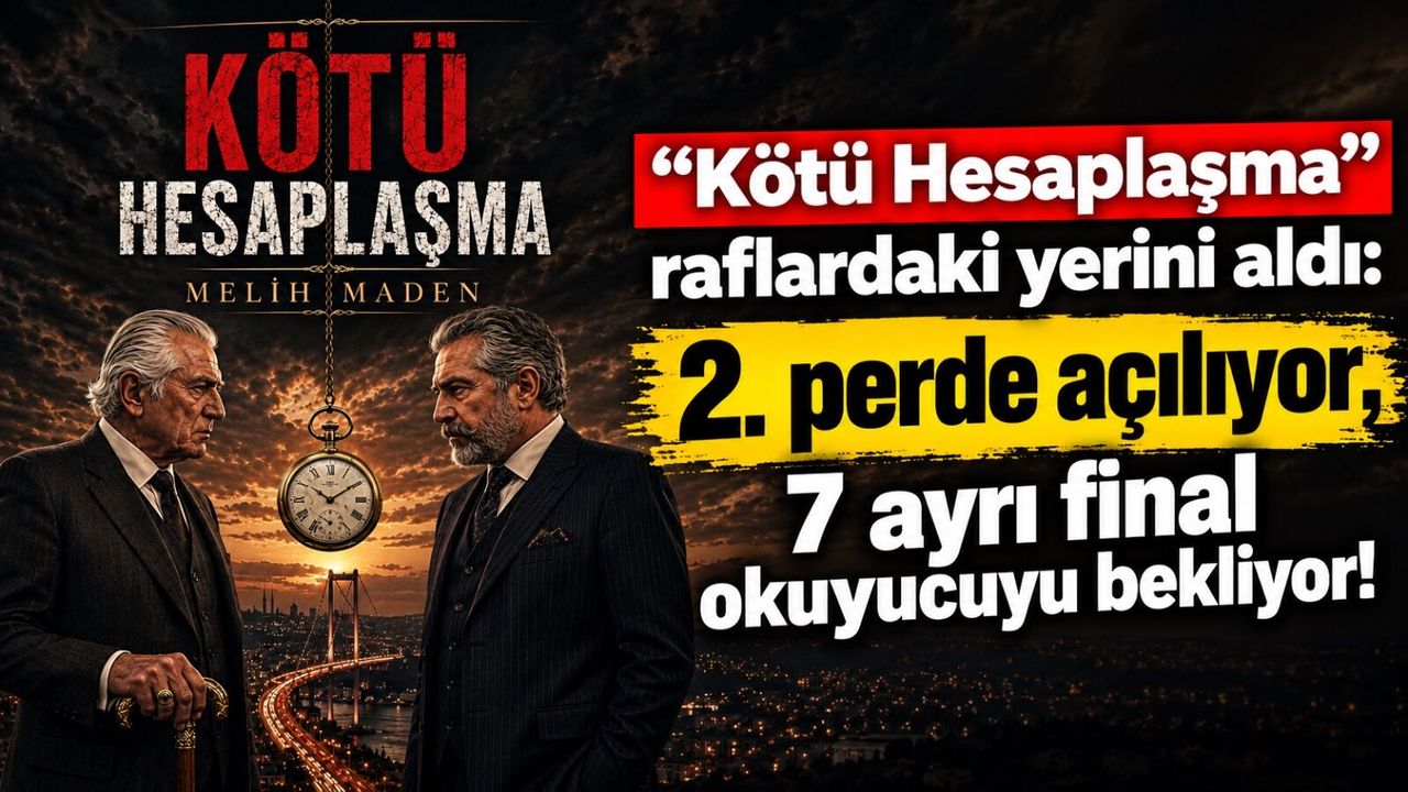 “Kötü Hesaplaşma” raflardaki yerini aldı: 2. perde açılıyor, 7 ayrı final okuyucuyu bekliyor!