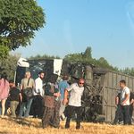 SON DAKİKA | Afyonkarahisar-Antalya yolunda yolcu otobüsü devrildi: Yaralılar var