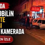 Afyon'da otomobilin markete daldığı anlar kamerada
