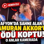 Afyon’da sahne alan Kamuran Akkor’un ödü koptu! O anlar kamerada