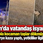 Afyon'da vatandaş isyan etti: “Yola kocaman taşlar dökmüşler motor kurye kaza yaptı, yetkililer ilgilenmiyor"