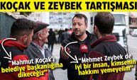 Afyon sokaklarında Mahmut Koçak ve Mehmet Zeybek tartışması