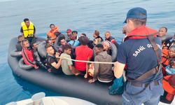 Kuşadası açıklarında 59 düzensiz göçmen yakalandı