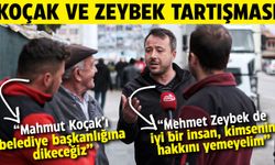 Afyon sokaklarında Mahmut Koçak ve Mehmet Zeybek tartışması