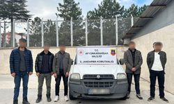 Ankara'dan Afyon'a gelen kaçak Afganlar bakın nerede yakalandılar?