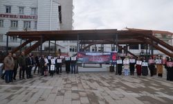 Kütahya'da hekimler Gazze'ye destek için sessiz eylem yaptı