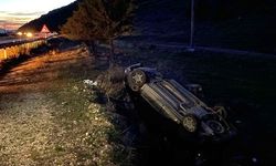 Afyon'da trafik kazası: Takla atıp şarampole girdi, yaralılar var!