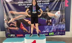 Eskişehir'de düzenlenen Para Yüzme Müsabakaları'nda Afyonlu görme engelli sporcudan büyük başarı