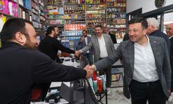 Cumhur İttifakı'nın İzmir Büyükşehir Belediye Başkan adayı Dağ, esnafı ziyaret etti