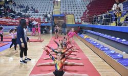 Afyon'da Okul Sporları Minikler ve Küçükler Cimnastik Müsabakaları tamamlandı