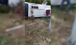 Afyon’da halk otobüsü şarampole uçtu: Yaralılar var…