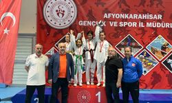 Afyon'da 23 Nisan Egemenlik Haftası Taekwondo İl Şampiyonası tamamlandı