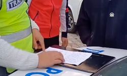 Afyon'da drift atan ehliyetsiz sürücüye şok ceza