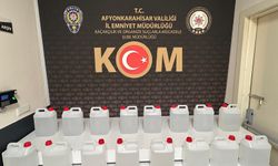 Afyon’da sahte içki yapacaklardı: 80 litre etil alkole el konuldu!