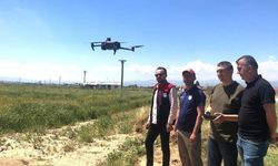 Afyon'da dolu afeti sonrası hasar tespit çalışmaları drone ile yapılıyor