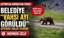Afyon’da korkutan uyarı: Belediye “vahşi ayı görüldü” diyerek halkı uyardı