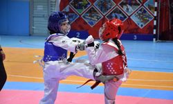 Afyon'da Minikler Taekwondo İl Birinciliği sona erdi: Minik sporcular kıyasıya mücadele etti