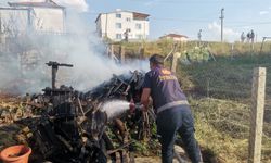 Afyon'da TOKİ Yakınında Korkutan Yangın: İtfaiye Ekipleri Müdahale Etti