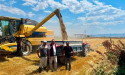 Afyon'da Tarlalarda Biçerdöver Denetimi