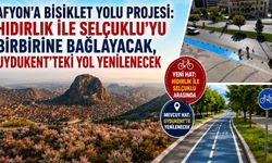 Afyon’a bisiklet yolu projesi: Hıdırlık ile Selçuklu’yu birbirine bağlayacak, Uydukent’teki yol yenilenecek