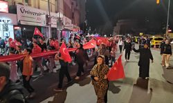 Afyon'da Fener Alayı düzenlendi: 100 metrelik Türk Bayrağı taşındı