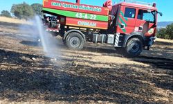 Hisarcık’ta anız yangını: 5 dekar alan zarar gördü