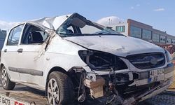 Konya Haber: Kontrolden çıkan otomobil devrildi