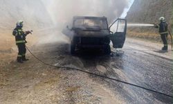 Denizli’de kamyonet yangınında bir yıllık emek 15 dakikada kül oldu