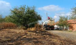 Bilecik'te köyde korkutan yangın: Evlere sıçramadan söndürüldü